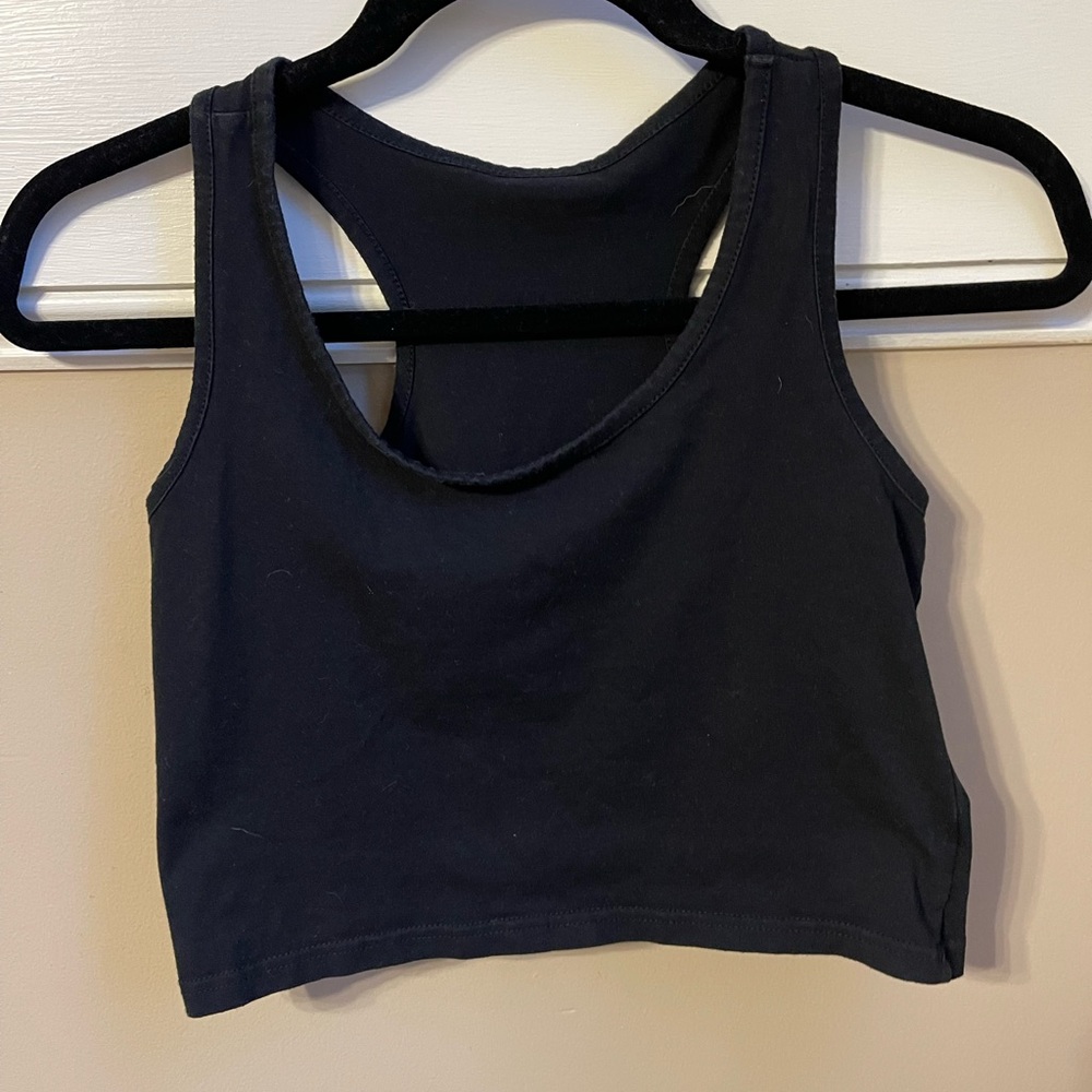 Amazon Essentials Black Crop Top